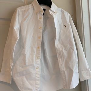 Boys Polo cotton button up shirt